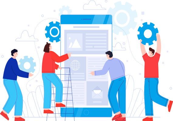 Website Optimierung Illustration